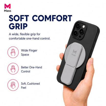 Mass Planet MagSafe Phone Grip, Slim Foldable Holder - Titanium - color: Titanium
