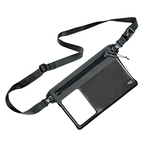 Nite Ize RunOff Waterproof Phone Belt Pouch - Adjustable Waterproof Belt Pouch for Phones & Other Essentials - Clear & Touchscreen-Friendly - Uses Silent TRU Zipper Technology Smooth Zipper