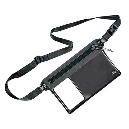 Nite Ize RunOff Waterproof Phone Belt Pouch - Adjustable Waterproof Belt Pouch for Phones & Other Essentials - Clear & Touchscreen-Friendly - Uses Silent TRU Zipper Technology Smooth Zipper