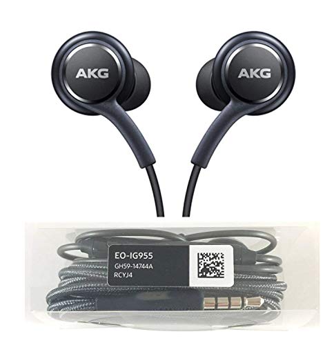 OEM Stereo Headphones w/Microphone for Samsung Galaxy S8 S9 S8 Plus S9 Plus Note 8 - Designed by AKG - 100% Original