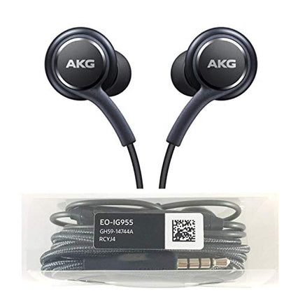 OEM Stereo Headphones w/Microphone for Samsung Galaxy S8 S9 S8 Plus S9 Plus Note 8 - Designed by AKG - 100% Original