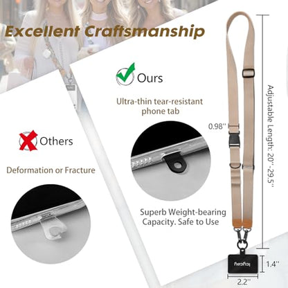 Icycay Phone Lanyard Crossbody Strap Neck Adjustable Teacher Women Gold - color: 1 Champagne Gold