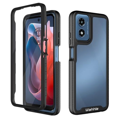Compatible with Moto G 5G 2024 Case, Built in Screen Protector Full Body Shockproof Slim Fit Bumper Protective Phone Cover for Men Women-Black - size: Moto G 5G 2024 Case