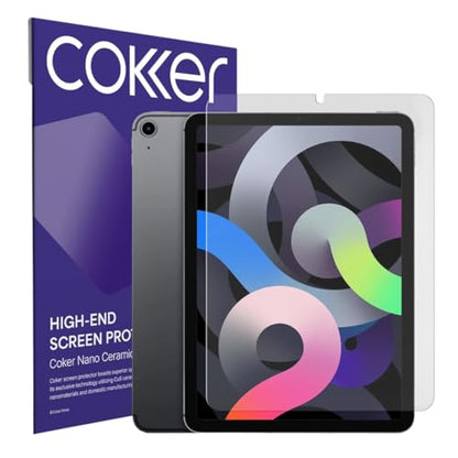COKER 2 Pack Paperfeel Screen Protector for iPad Air 10.9 inch 5/4th & iPad Pro 11 inch 6/5/4th Matte Anti-Glare, Anti-Scratch, Anti-Fingerprint, 9H Hardness, Smooth as Silk PET Film, Blue Light Block, Easy Install - size: iPad Air 10.9 inch 5/4th Gen