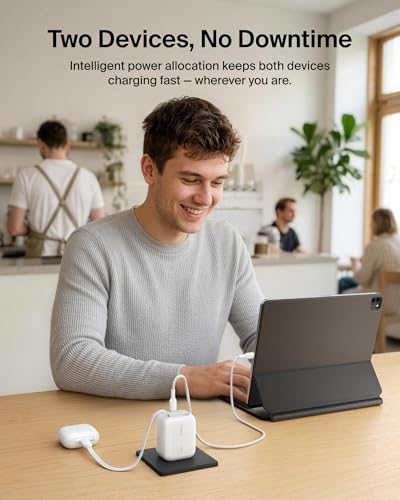 Belkin 45W GaN USB C Retractable Charger Block Fast Charging for Travel - color: White, style: 45W