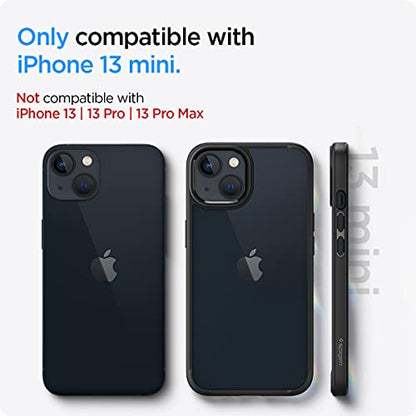 Spigen for iPhone 13 Mini Case, Ultra Hybrid [No Magnet Ring][Anti-Yellowing] - Matte Black - color: Matte Black, size: iPhone 13 Mini