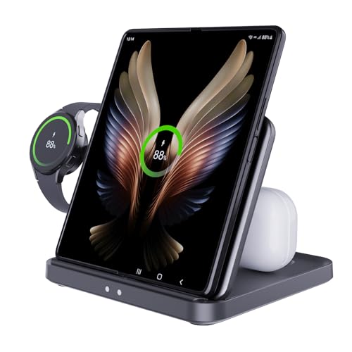 3 in 1 Foldable Wireless Charging Station for Galaxy Z Fold &Z Flip