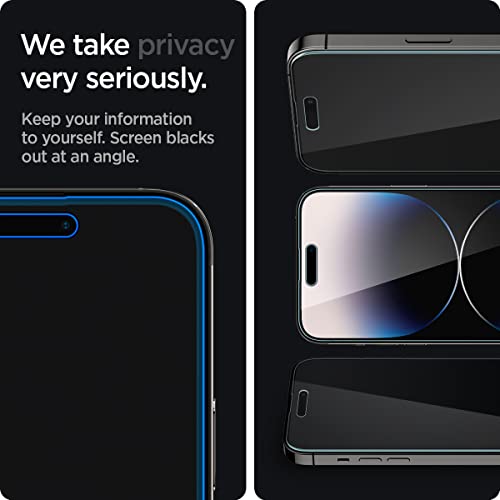 Spigen GlasTR EZ FIT Privacy Screen Protector for iPhone 14 Pro - size: iPhone 14 Pro