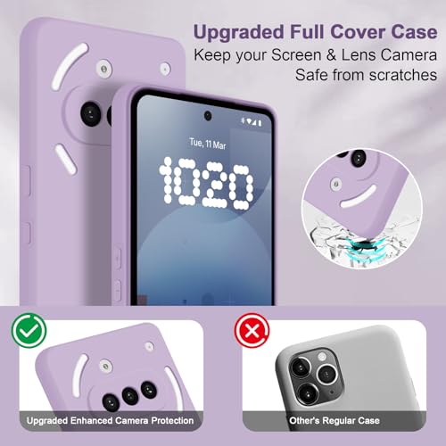 Silicone Case for Nothing Phone 3A, Purple - color: Purple, size: Nothing Phone 3A
