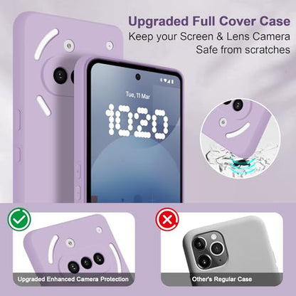 Silicone Case for Nothing Phone 3A, Purple - color: Purple, size: Nothing Phone 3A