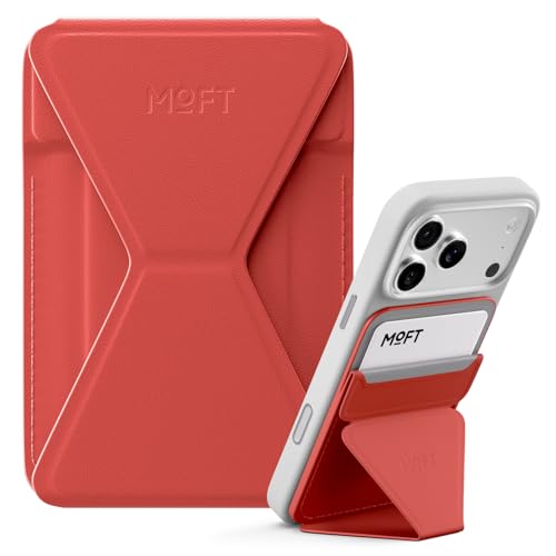 MOFT Magnetic Wallet Stand Compatible with iPhone 18/17/16/15/14/13 Series, Angle Adjustment Magsafe Compatible MOVAS Phone Stand - color: Sunset, size: Standard