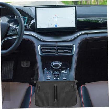 Charging Phone Pad for Skid Silicone Mat for Center Console Upgraded Design for Secure Charging and Interior Aesthetics Black