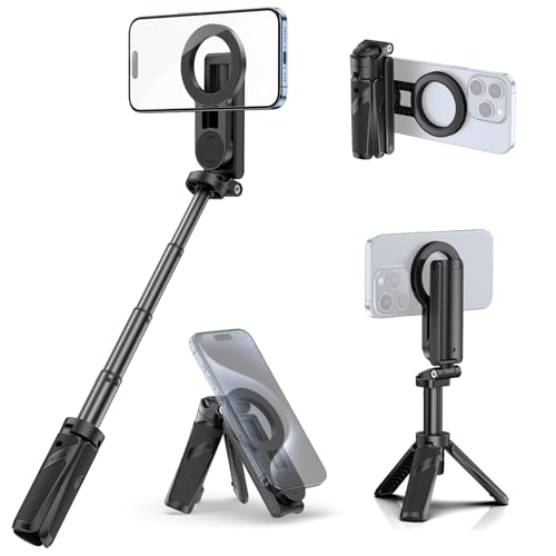 ULANZI JJ02 Selfie Stick Tripod, Portable Pocket Size Phone Tripod Holder - color: Matte