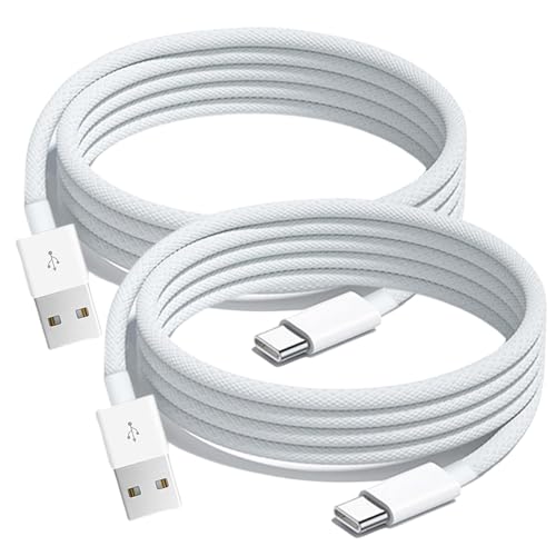6FT USB C CarPlay Cable Compatible for IPhone 17/16E/16/15, 17Air, 15 16 17 Pro Max, Plus Charger Charging Cord, 2pack USB A to USB C Woven Cable for AirPods 4, AirPods Pro (2nd/3rd Gen) Charger Cord - size: 6FT, style: USB A to USB C 2pack