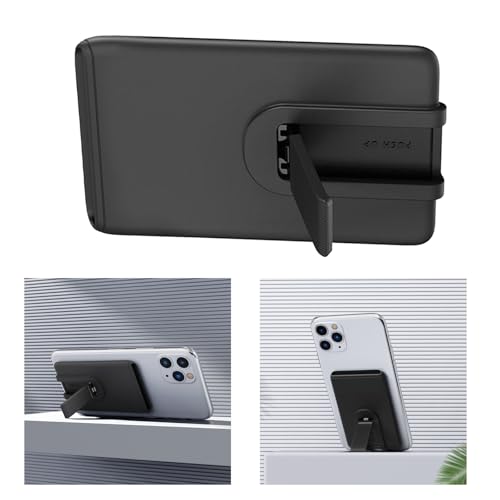 Phone Wallet Stick On Phone Card Holder for Back of Phone Case Silicone Sticker Credit Card Holder with Stand