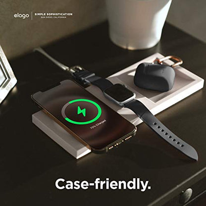 elago Charging Tray Duo for MagSafe & Apple Watch Chargers - color: Stone
