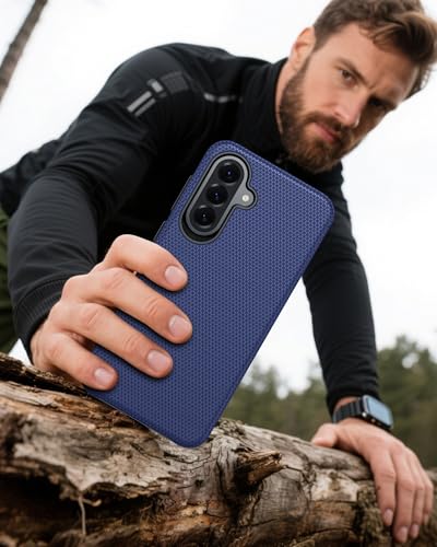 for Galaxy A37 5G Phone Case, Galaxy A36 5G Phone Case, Anti-Slip Textured, 14FT Mili-Grade Drop Protection Tested Samsung A37 5G Case, TPU+PC Dual Layer Shockproof Cover for A56 (Blue) - color: Blue