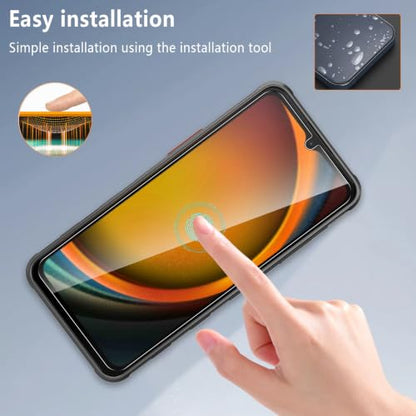 4-Pack for Samsung Galaxy X Cover 7 pro Screen Protector Tempered Glass, 9H Hardness Anti-Fingerprint Bubble-Free Anti Scratch, Ultra Drop Protection Film for Galaxy X Cover 7 pro - size: Samsung Galaxy X Cover 7 Pro