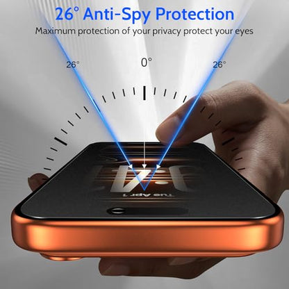 Fotbor [Ultra-Shield 26° True Privacy Screen Protector Compatible with iPhone 17 Pro Max, 2-Pack Elite Matte AG Etched Glass, 9H Anti-Shatter, with [Installation Master Kit] - size: iPhone 17 Pro Max-6.9 inch