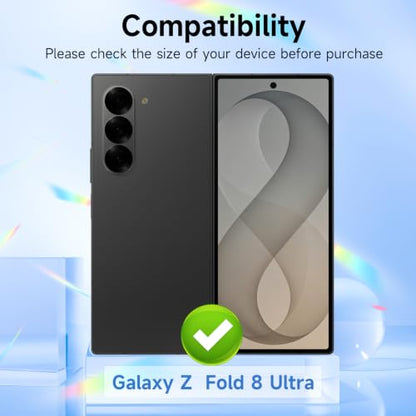 LYWHL 2-Pack Z Fold 8 Ultra Privacy Screen Protector Gradient Colorful - size: Samsung Galaxy Z Fold 8 Ultra