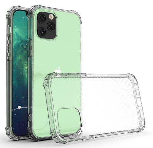 I&H for iPhone 14 Pro 6.1 inch Case Crystal Clear Non-Yellowing, Shockproof, Anti-Scratch, Transparent Soft Back Cover