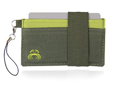 Thin Minimalist Front Pocket Wallet - Credit Card Holder - Small Travel Wallets - Compact Wallets For Men and Women - Carry Cards, Cash, Phone, Keys- Secure Canvas Wallet (Scipio) - color: Scipio