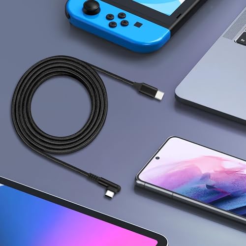 2 Pack 6FT USB C to USB C Cable, 60W Fast Charging, Right Angle, Purple, Compatible with Phone 16/15 ProMax/Samsung Galaxy/MacBook Air/Pad - color: 2Pack Purple, size: 6FT