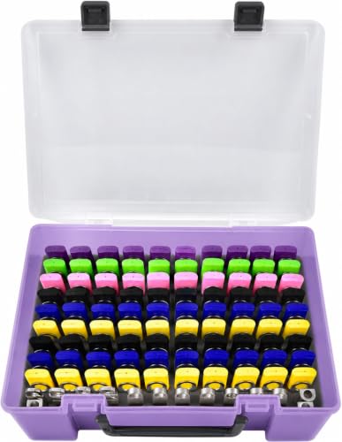 FULLCASE USB Flash Drive Case for SanDisk,for Samsung,for PNY,104-Slot - color: Purple
