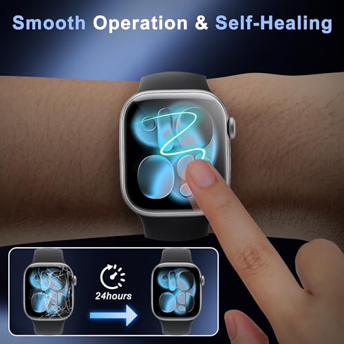 8 Pack Screen Protector for Apple Watch Series 11 Series 10 46mm - size: For Apple Watch Series 11/10 46mm 1.85 Inch