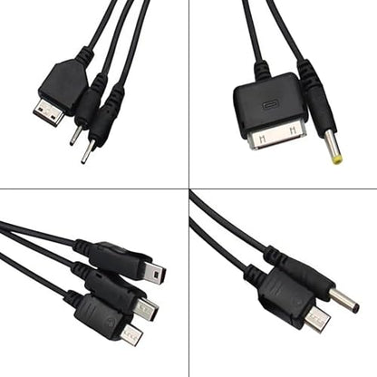 WOFALO 2 Pack (7.87inch) 10 in 1 Universal USB Cable, Multiple Universal Charging Cable for Cell Phones Blutooth Earphone Speaker Adapter Cable, 7.87inch