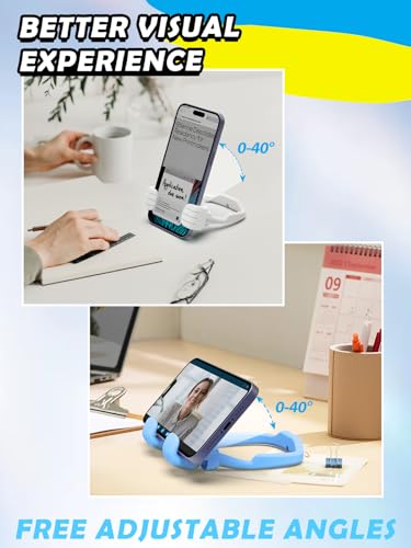 Stocking Stuffers for Men Women Teens Thumbs Up Lazy Phone Stand 4 Pack - color: Macaron Blue/Green/Pink/White, size: 4