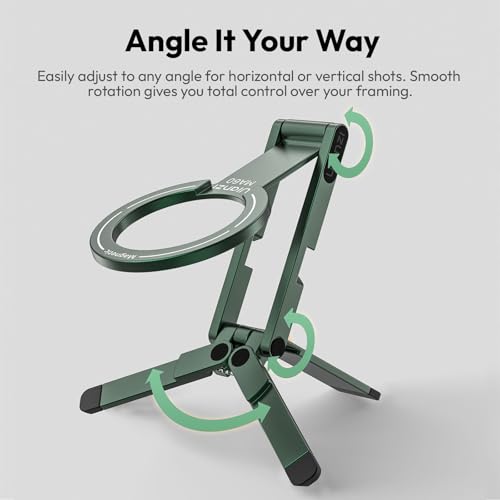ULANZI MA60 Phone Tripod for Magsafe, Aluminium Mini Phone Stand Green - color: Green