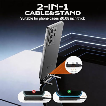 Detachable 2-in-1 USB-C Charger, 240W, Stand