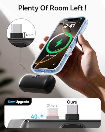 [2-Pack]Portable Charger USB C for iPhone 18/17/16/15 Series,Black&Black - color: Black&Black