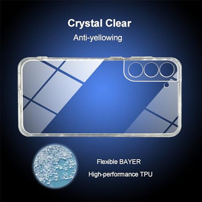 TENOC Phone Case for Samsung Galaxy S21 5G, Clear Case Shockproof Protective Bumper Slim Cover - color: Clear, size: S21