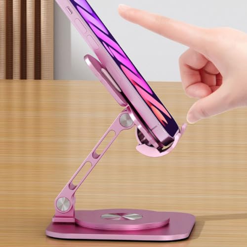 Phone Stand, Butterfly Shape Aluminum Alloy Mobile Phone Holder, Height Adjustable, Foldable Portable Stand, for Desktop Tablet (1PC)