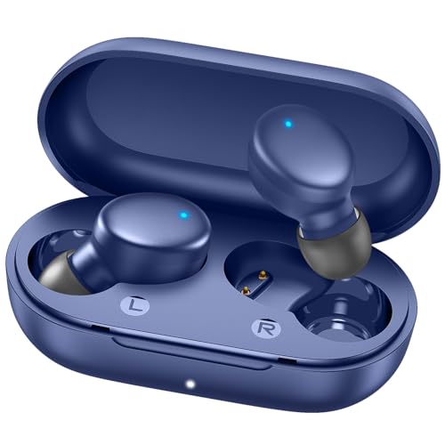 MOZOTER Mini Wireless Earbuds Bluetooth 5.3 in Ear Headphones Headsets - color: Blue