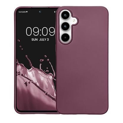kwmobile Case Compatible with Samsung Galaxy A55 5G Case - Soft Slim Metallic TPU Silicone Cover - Metallic Lavender - color: Metallic Lavender, size: Galaxy A55 5G