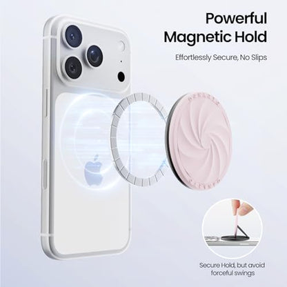 ORNARTO Vortuxe for MagSafe Phone Grip with Kickstand, Chalk Pink - color: Chalk Pink
