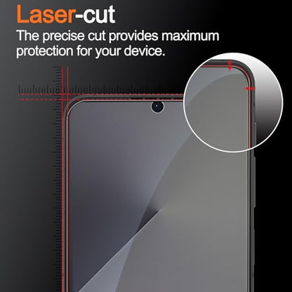 Milomdoi Privacy Screen Protector for Samsung Galaxy Z Flip 7 | 2+2+2 Pack, 9H+ Tempered Glass, Camera Lens Protector, Military Grade Shatterproof, Easy Installation, No Bubbles - size: Samsung Galaxy Z Flip 7 6.8 inch