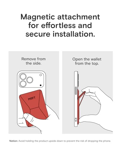 MOFT Magnetic Wallet Stand Compatible with iPhone 18/17/16/15/14/13 Series, Angle Adjustment Magsafe Compatible MOVAS Phone Stand - color: Sunset, size: Standard