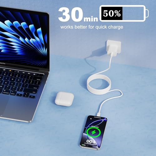 Car CarPlay Cable for iPhone 17/16/15 Pro Max Air 3FT USB A to USB C Cable - color: White, size: 3FT