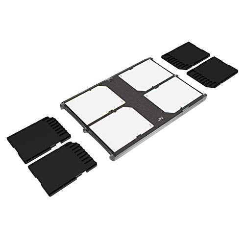 4 Slot SD Card Holder Case Storage Organizer, Slim Ultra-Thin SDHC SDXC Box - color: 4 SD Card Slots