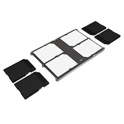 4 Slot SD Card Holder Case Storage Organizer, Slim Ultra-Thin SDHC SDXC Box - color: 4 SD Card Slots