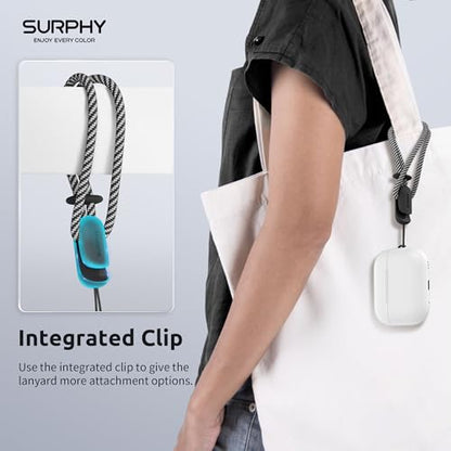 SURPHY 2 Pack Phone Lanyard, Phone Wrist Strap for Case, Camera Wrist Strap - color: Black & Black