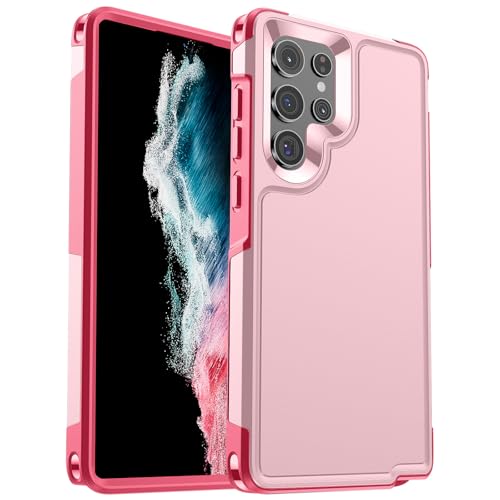 zapica Designed for Samsung Galaxy S22 Ultra Case, Light Pink | Military Grade Drop Protection, Dual Layer Structure Design, Heavy Duty Shockproof Non-Slip Phone Cover - color: Light Pink, size: Samsung Galaxy S22 Ultra 6.8''