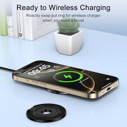 3-Fold MagSafe Ring Holder for iPhone 17 Pro Max/16, 360° Rotatable Stand
