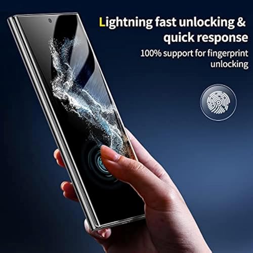 3 Pack Screen Protector Compatible for Samsung Galaxy S22 Ultra 6.8 Inch, HD Flexible Soft TPU Hydrogel Film for Samsung Galaxy S22 Ultra 5G - Support Fingerprint Unlock, High Sensitivity - size: Samsung Galaxy S22 Ultra