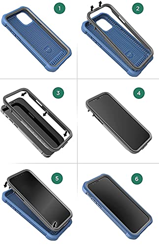 Encased Falcon Designed for Samsung Galaxy S21 FE Belt Clip Case, Full Body Protective Phone Case with Holster (Black) - size: S21 FE