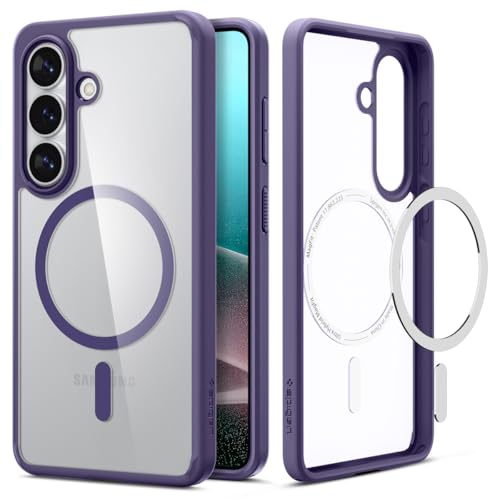 Spigen for Galaxy S26 Case, Ultra Hybrid MagFit [Anti-Yellowing] [Compatible with MagSafe] [Fast Wireless Charging] - Deep Purple - color: Deep Purple, size: Galaxy S26